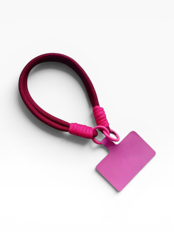 Keychain - cell phone chain - magenta