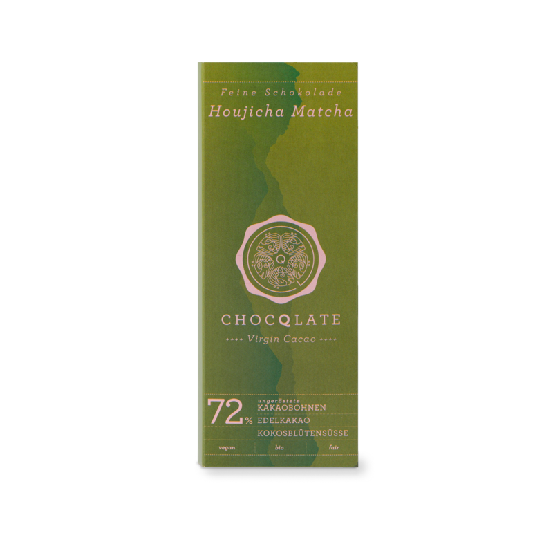 CHOCQLATE organic chocolate Hojicha MATCHA