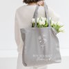 Baumwolltasche "Koop bloemen voor jezelf"