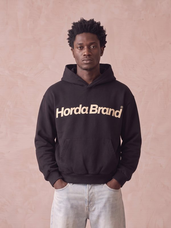 Horda merk oversized zwarte hoodie 330 g