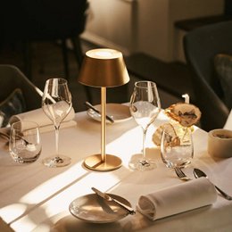Milou Gold Rechargeable Table Lamp