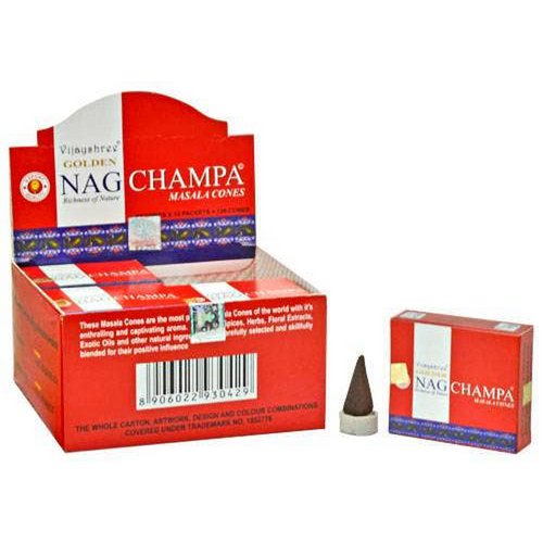 Golden Nag Champa Cones