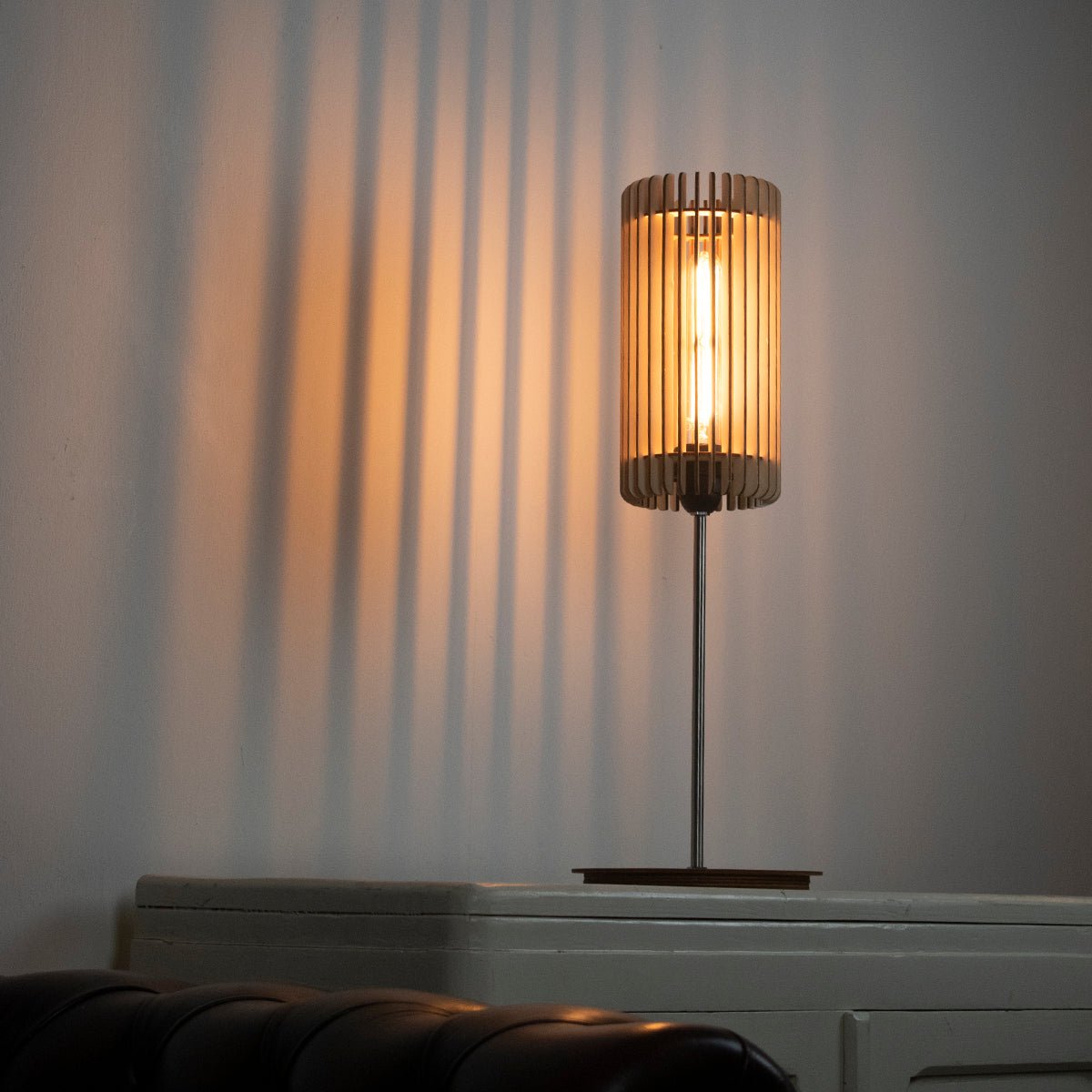 Lámpara de noche Tubo - Madera natural