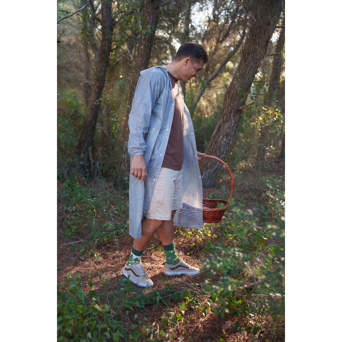 Mushroomsokker | Vilde svampe i skov - afslappet uoverensstemmende sokker