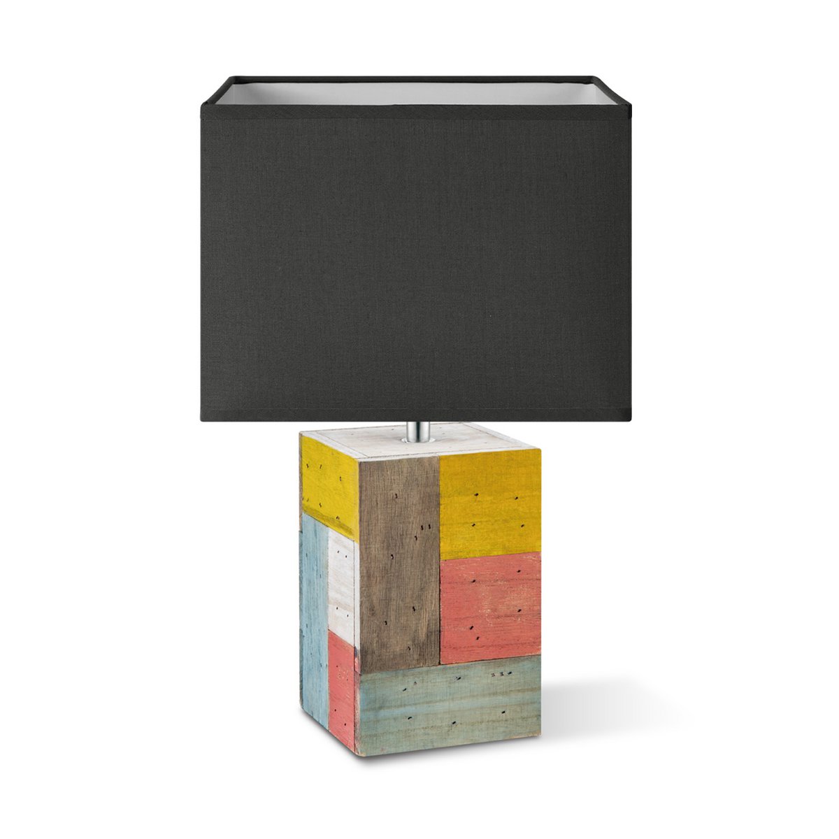 Strona główna Słodka Lampa Lampa - Tora drewniana abażurek stóp antracyt
