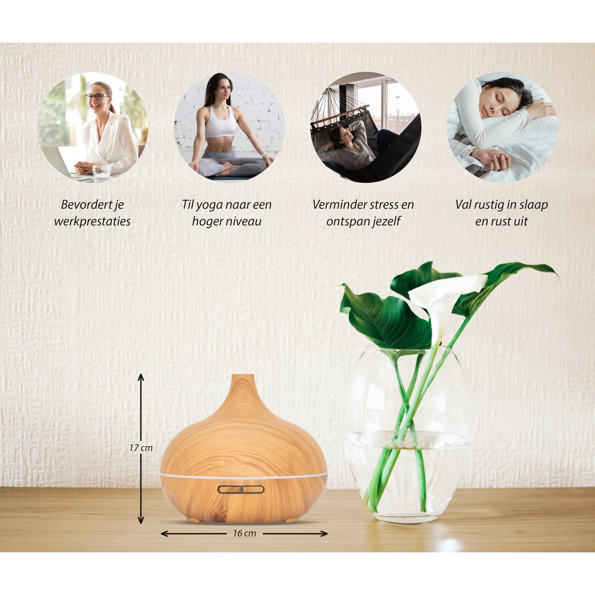 Essential Pro - Helles Holz - Aroma Diffusor