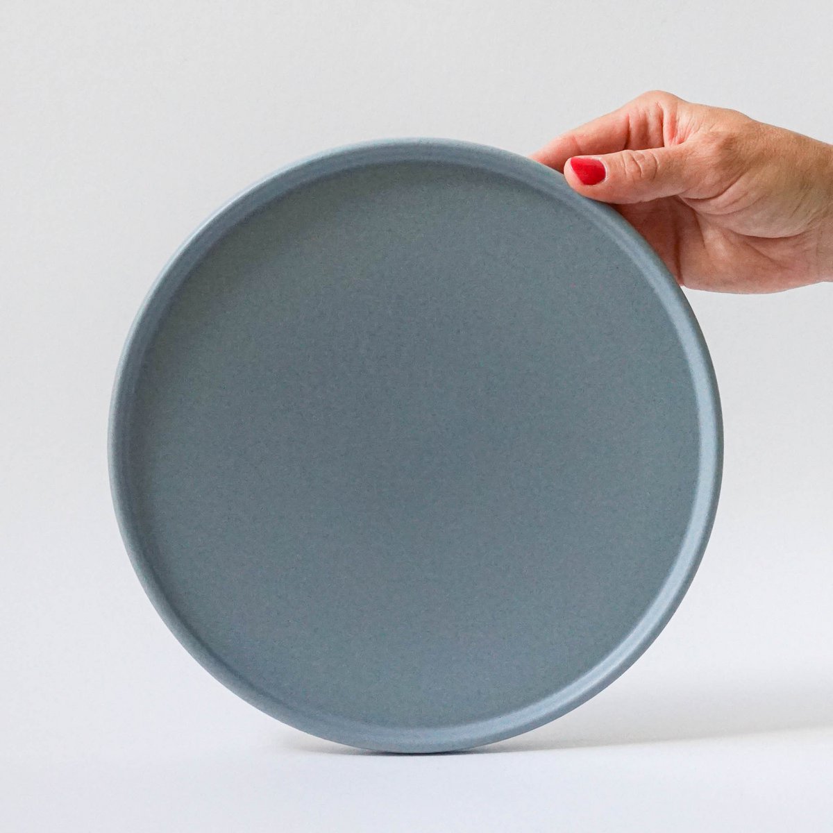 Teller/Deckel 22 cm - fjord blue matt
