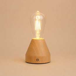 Zavi Lichtbruine oplaadbare tafellamp