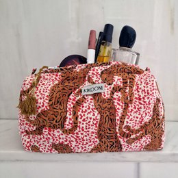 sac cosmétique fait main "h.Leopard"
