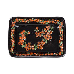 Soap dish sea buckthorn, hand painted