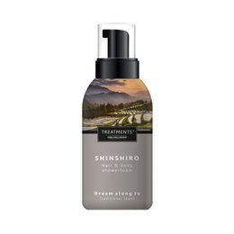 Shinshiro hair and body shower foam, 250 ml. Moisturizing shower gel with natural ingredients.