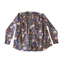 Damebluse i bomuld med "Mel"-tryk