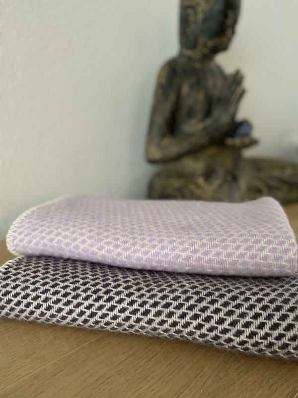 Crib blanket wool - lilac