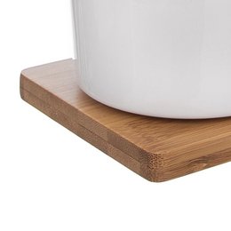 Zuckerschüssel und Milchkrug Porzellan Weiß mit Halter WhiteLine 2x 280 ml 3 Stcs