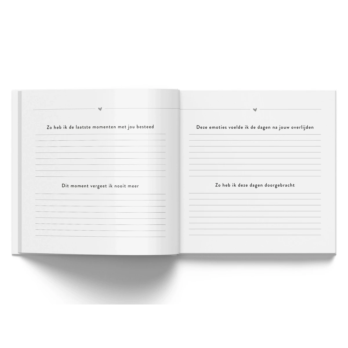 Phyllbooks tęsknię za tobą SO Memory Book - Mourning Book - Taupe