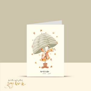 Hand full of love greeting card double