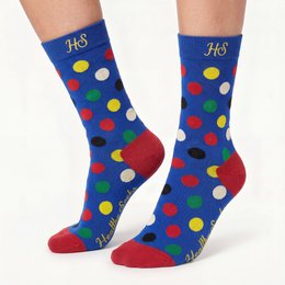 ECG Dot Socks – Blue Edition