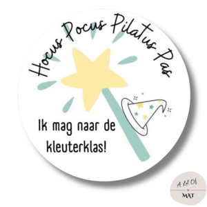 Traktatiesticker | Hocus Pocus Pilatus Pas | Groen | 20 stickers per vel