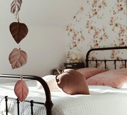 Guirlande de Lin « Rose » avec Feuilles