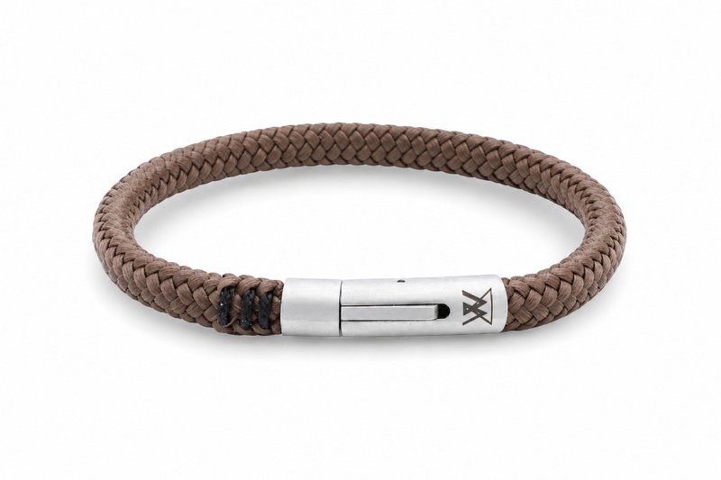 Pulsera de cuerda 6mm - Colección Ruyter | Edición plata