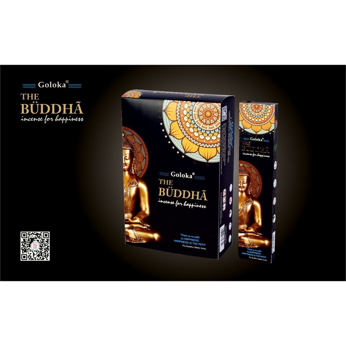 Goloka Mystirious Black Buddha Incense 15 Grams