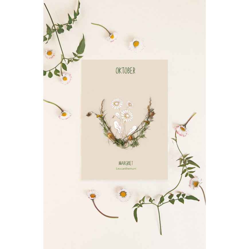 Card monthly Bloem October