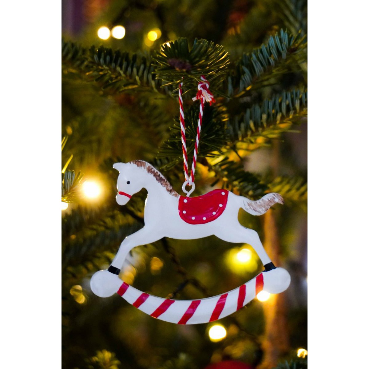 Rocking horse ornament 11 cm Isabelle Rose