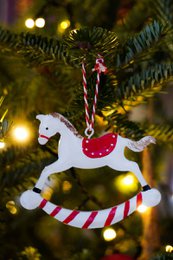 Rocking horse ornament 11 cm Isabelle Rose