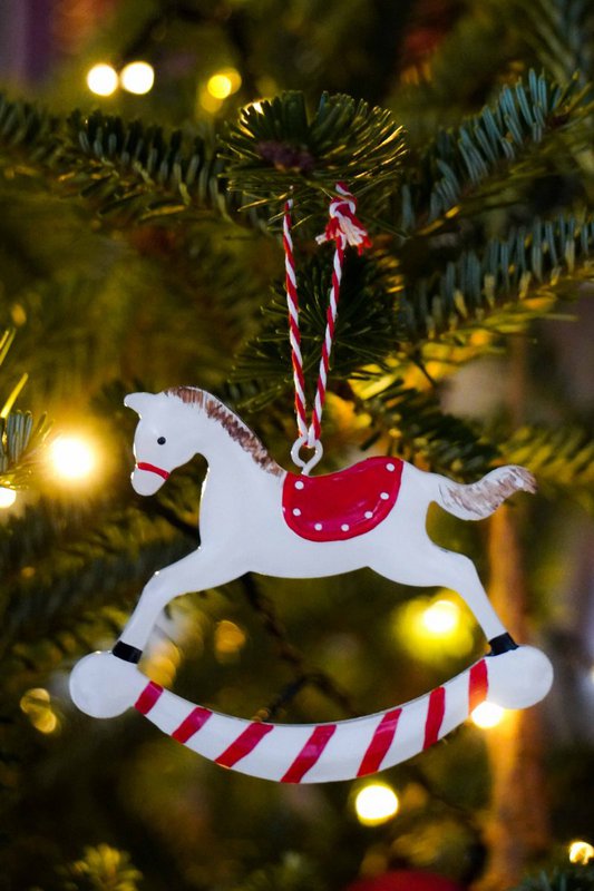 Rocking horse ornament 11 cm Isabelle Rose