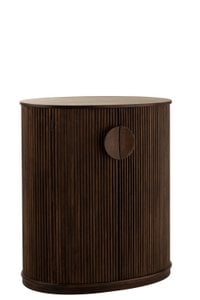 J-Line Cabinet Reyi Mango Wood Dark Brown