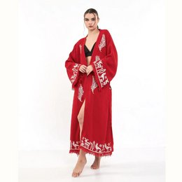 Hitit Kimono Largo-Rojo