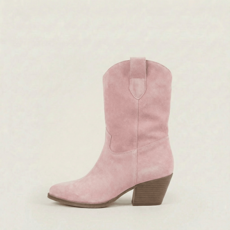 Bottines texanes Dakota roses