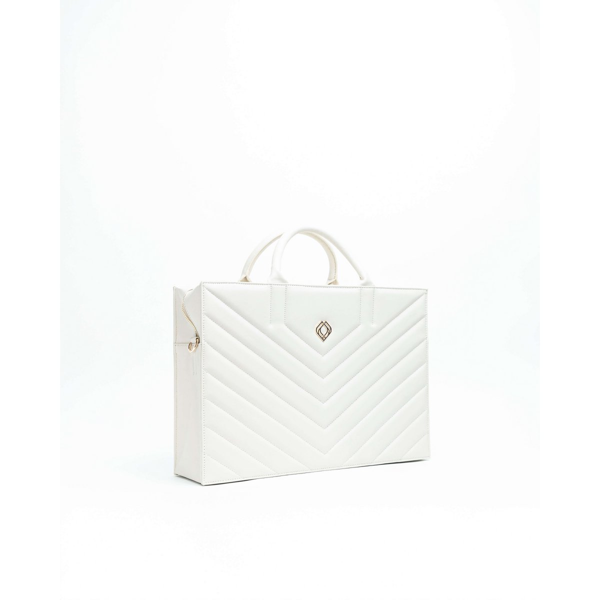Business Bag Muse Apple Leather Off White