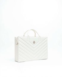 Business Bag Muse Apple Leather Off White
