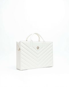 Business Bag Muse Apple Leather Off White