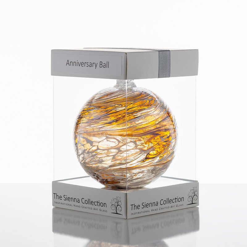 10cm Vriendschapsbal - Huwelijksverjaardag - Pastel Goud