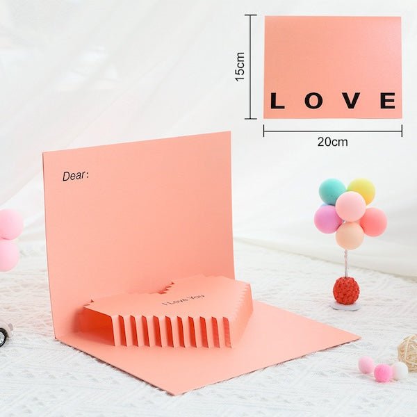 3D -kort - Minimalistisk kærlighedskort