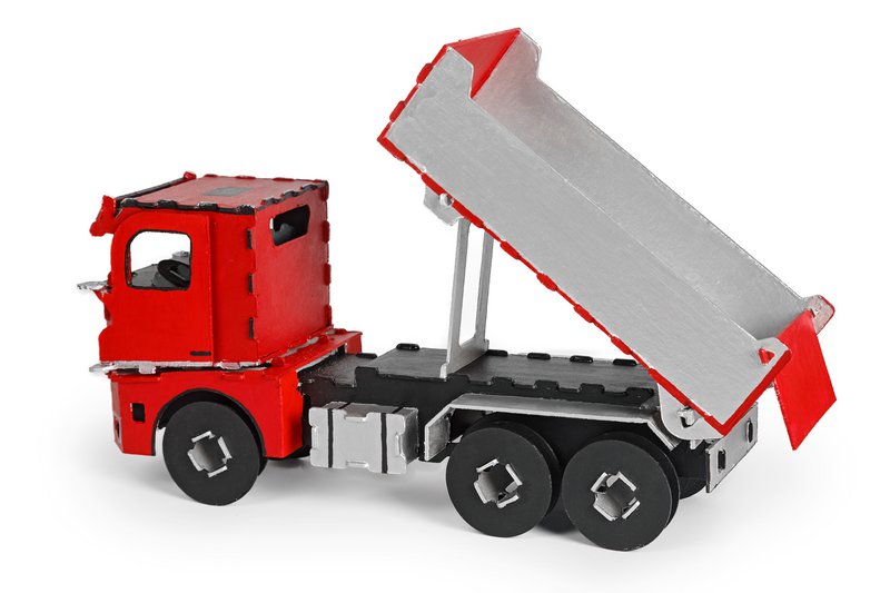 Big Truck Car, juguete de cartón para construcción, bricolaje, 3D, 5+, regalo