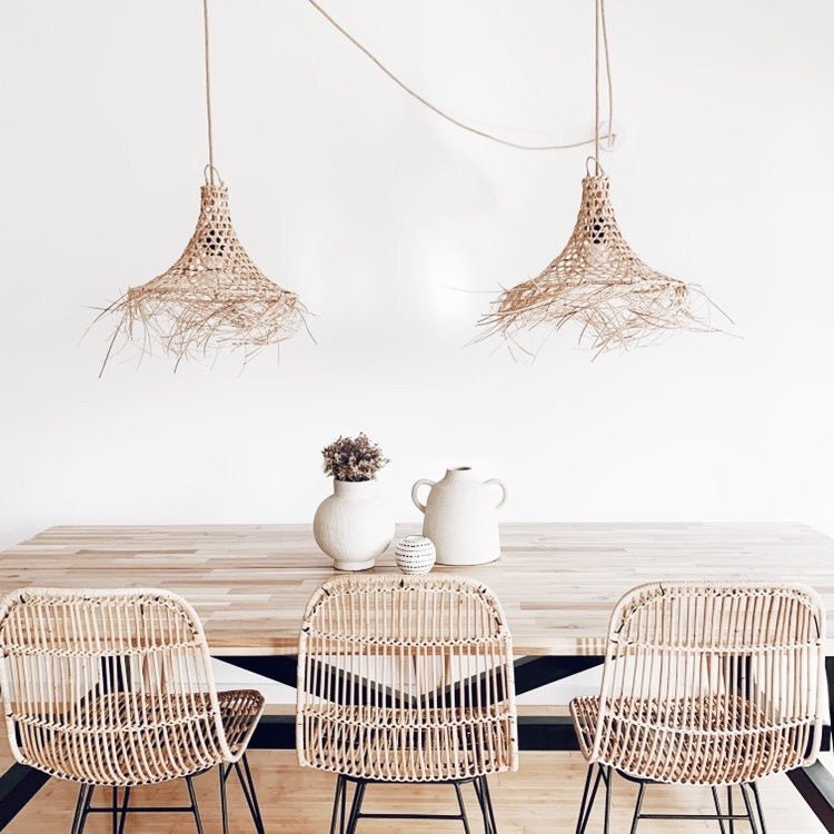 Paralume in rattan Mangsit - M