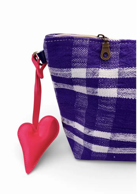 Keychain - Bag Charm in Heart Shape - Orange MESSE