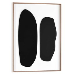 Painting 3D Art Relief Art Black Duo 70x50
