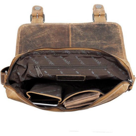 Leder -Männer -Umhängetasche Cognac - Damen Umhängetasche hellbraunes Leder