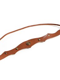 LEATHER HEAD BAND - dark brown, black - ST097