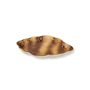 Teller - Croissant - Braun - 20x13,5x3cm