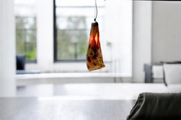 Lampe suspendue Linea multicolore Long | Pendent en verre | Lampe suspendue du design