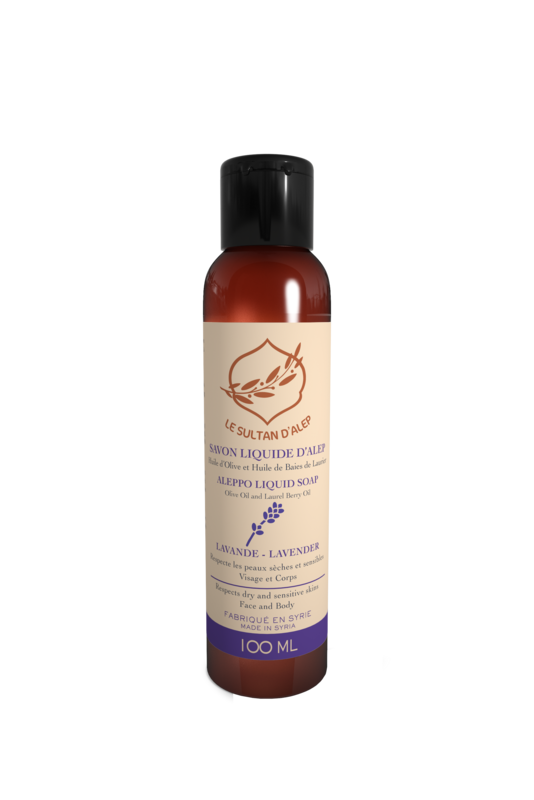 Vloeibare Aleppo zeep Lavendel 100 ML