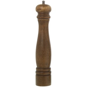WOODEN PEPPER BOX 30CM WALNUT COLOR °6X30CM, RUBBER WOOD LL81281