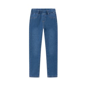 Denim legging met 5 zakken en rubberen tailleband