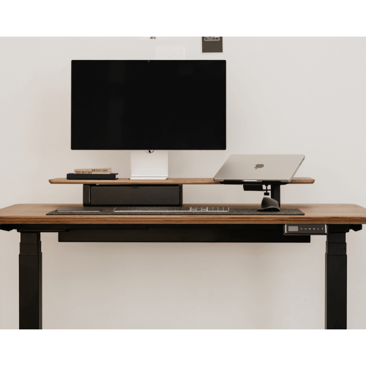 Support pour ordinateur portable pour étagère de bureau