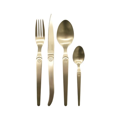 Champagne gold cutlery 16 pcs